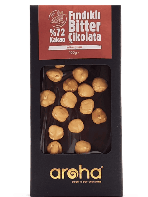 Aroha %72 Kakao Fındıklı Bitter Çikolata 100 g