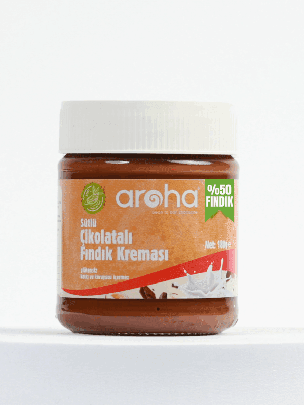 Aroha Sütlü Çikolatalı Fındık Kreması %50 Fındık 180 g