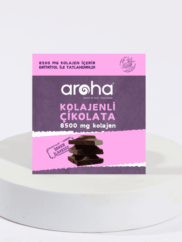 Aroha Kolajenli Çikolata Şeker İlavesiz 40 g