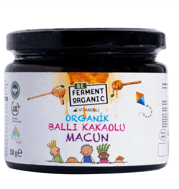 Beferment Organic Ballı Kakaolu Çocuk Macunu 350 g x 4 Adet