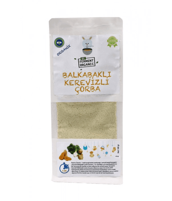 Beferment Organic Balkabaklı Kerevizli Çorba 180 g x 4 Adet