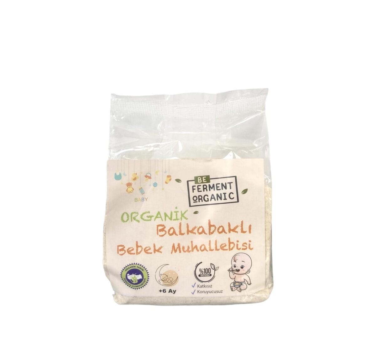 Beferment Organic Balkabaklı Muhallebi 180 g x 4 Adet