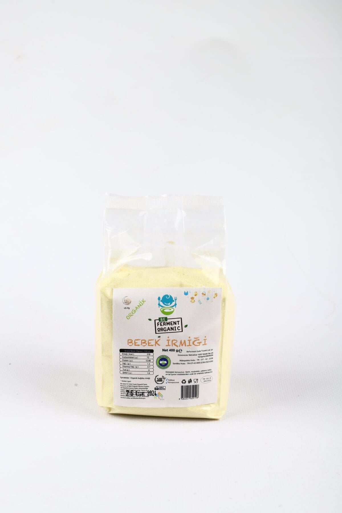 Beferment Organic Bebek İrmiği 400 g x 4 Adet