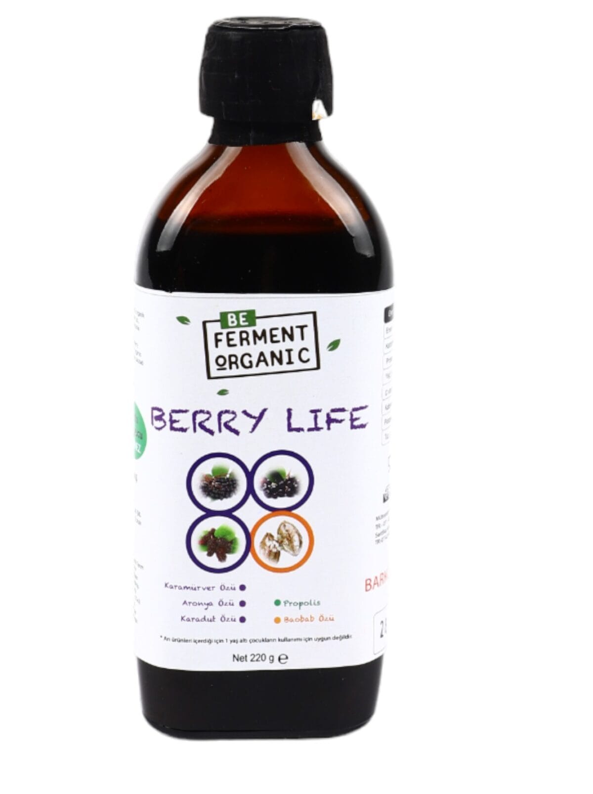 Beferment Organic Berry Life Şurup 220 g x 4 Adet