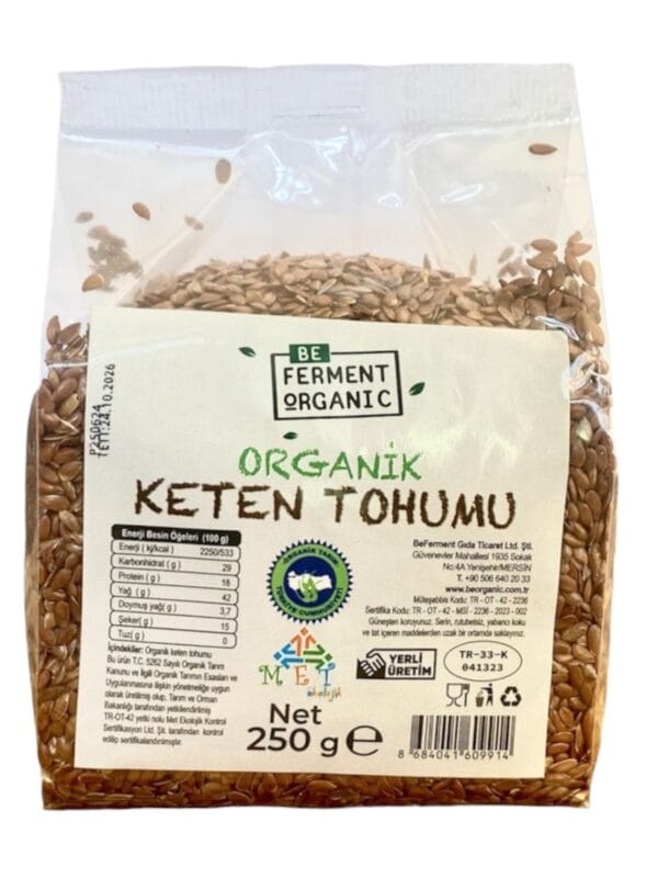 Beferment Organic Keten Tohumu 250 g x 4 Adet
