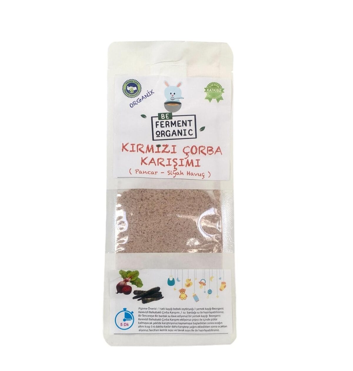 Beferment Organic Kırmızı Sebzeli Ek Gıda Çorbası 180 g x 4 Adet