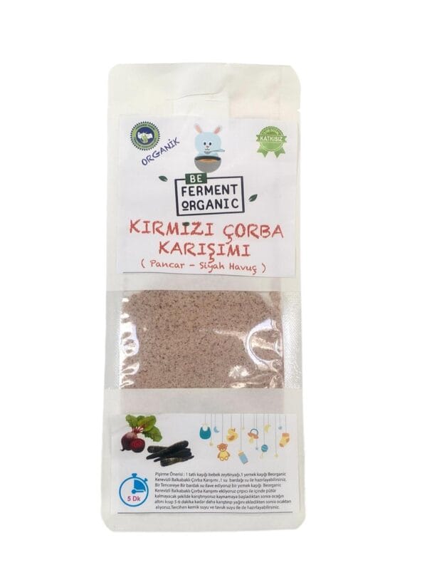 Beferment Organic Kırmızı Sebzeli Ek Gıda Çorbası 180 g x 4 Adet