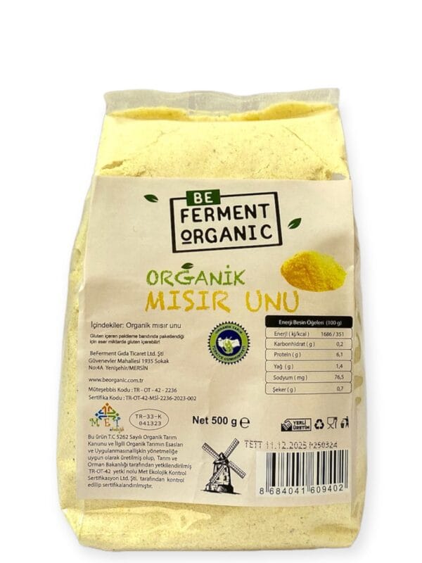 Beferment Organic Mısır Unu 500 g x 4 Adet