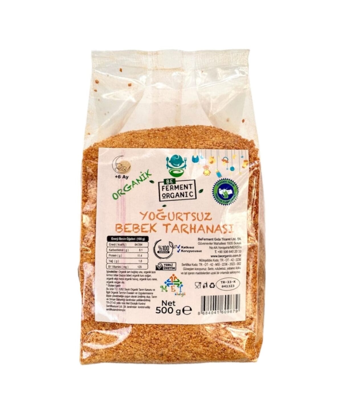 Beferment Organic Yoğurtsuz Tarhana 500 g x 4 Adet