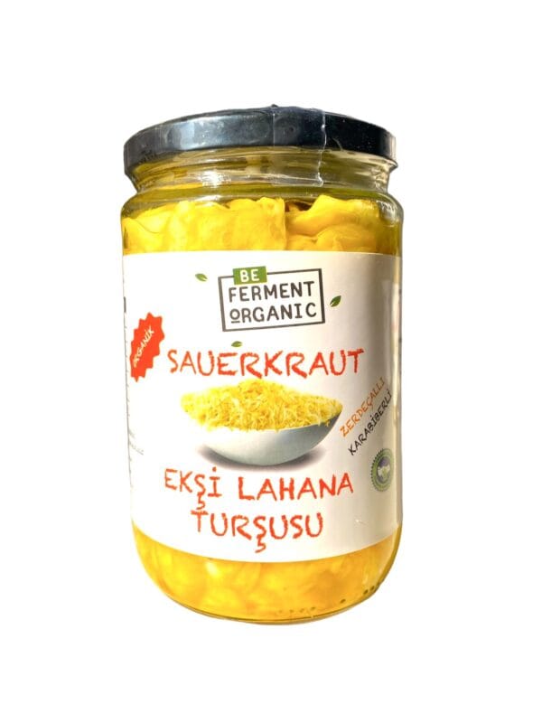 Beferment Organic Zerdeçallı Karabiberli Saurkraut Ekşi Lahana Turşusu 660 g x 4 Adet