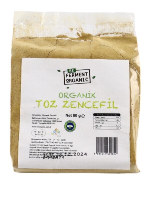 Berferment Organic Zencefil 80 g x 4 Adet