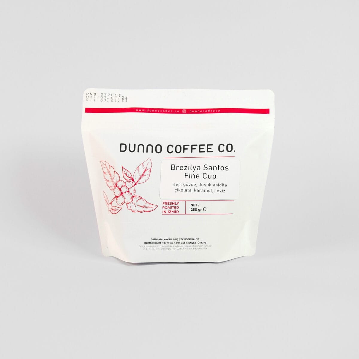Dunno Brezilya Santos Fine Cup Çek. Kahve 250 g