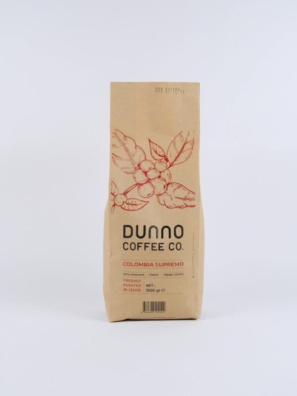 Dunno Colombia Supremo Çekirdek Kahve 1 kg