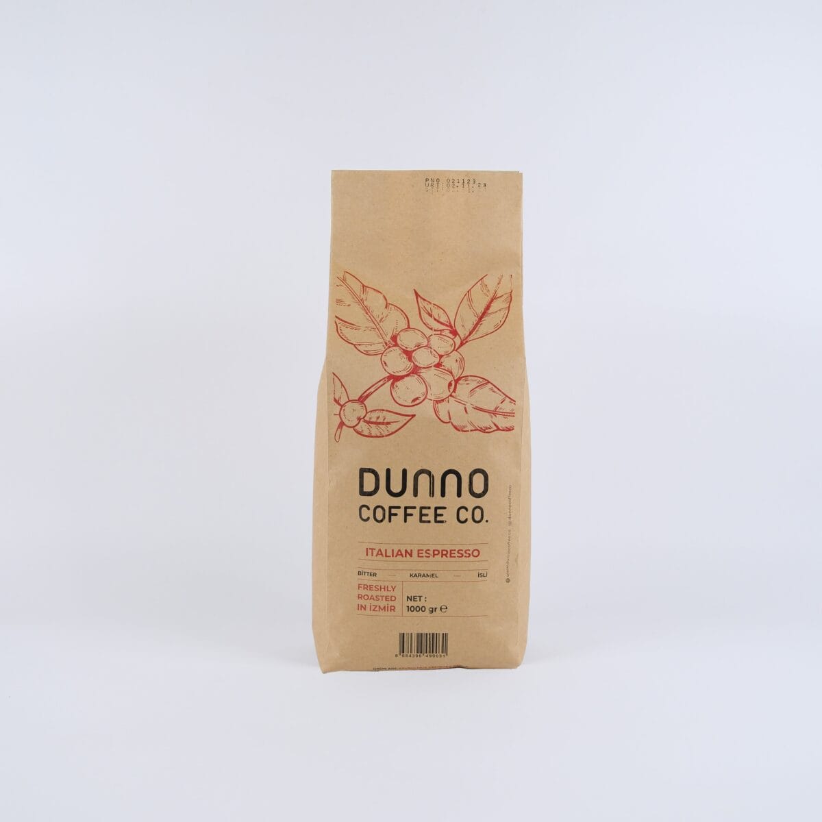 Dunno Italian Espresso Blend Çekirdek Kahve 1 kg