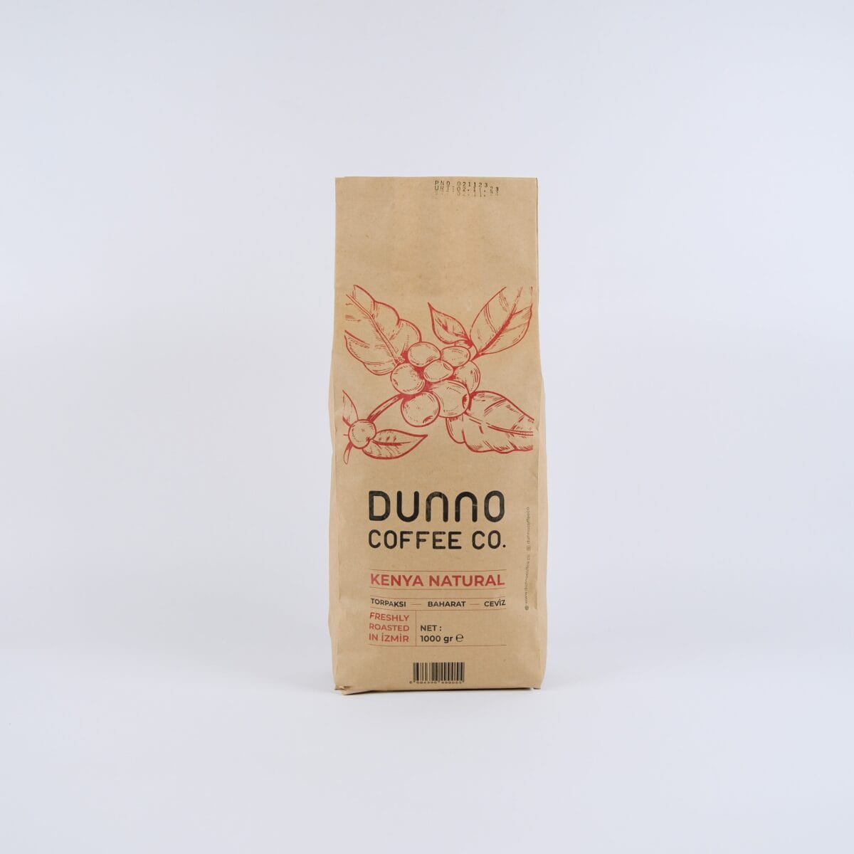 Dunno Kenya Natural Çekirdek Kahve 1 kg