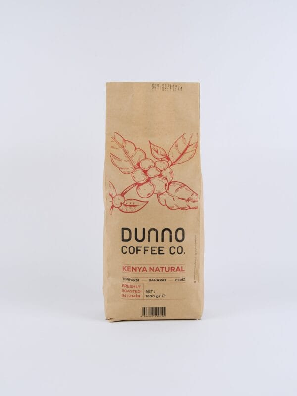 Dunno Kenya Natural Çekirdek Kahve 1 kg