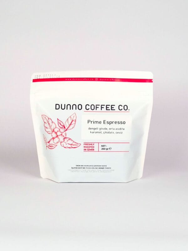 Dunno Prime Espresso Blend Çekirdek Kahve 250 g