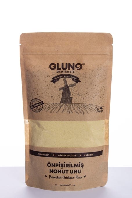 Gluno Glutensiz Ön Pişirilmiş Nohut Unu 250 g