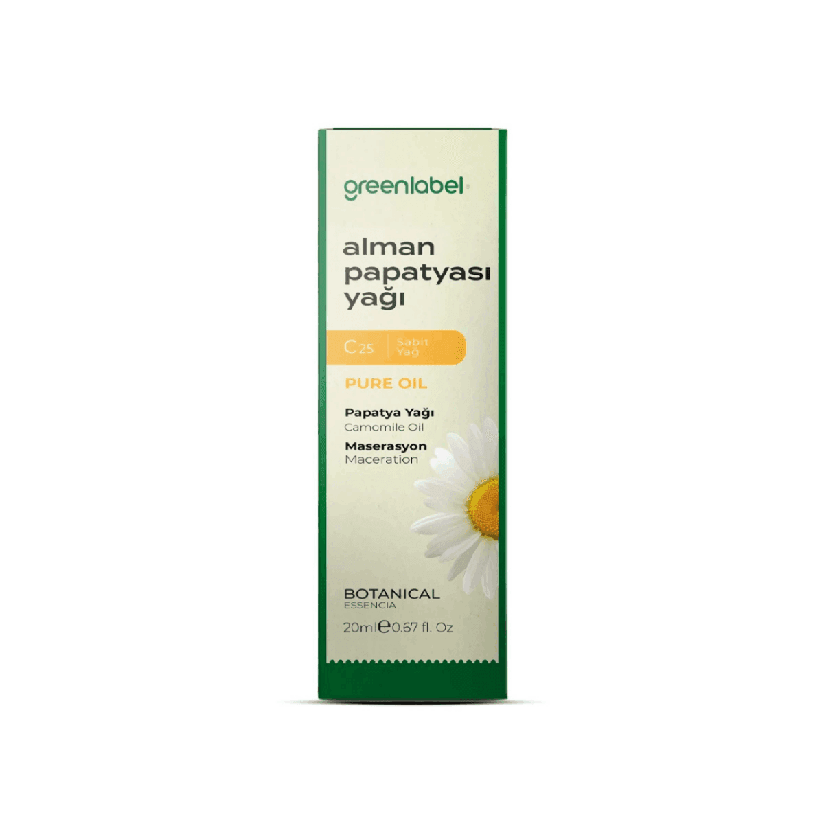 Greenlabel Alman Papatyası Yağı 20 mL x 6 Adet