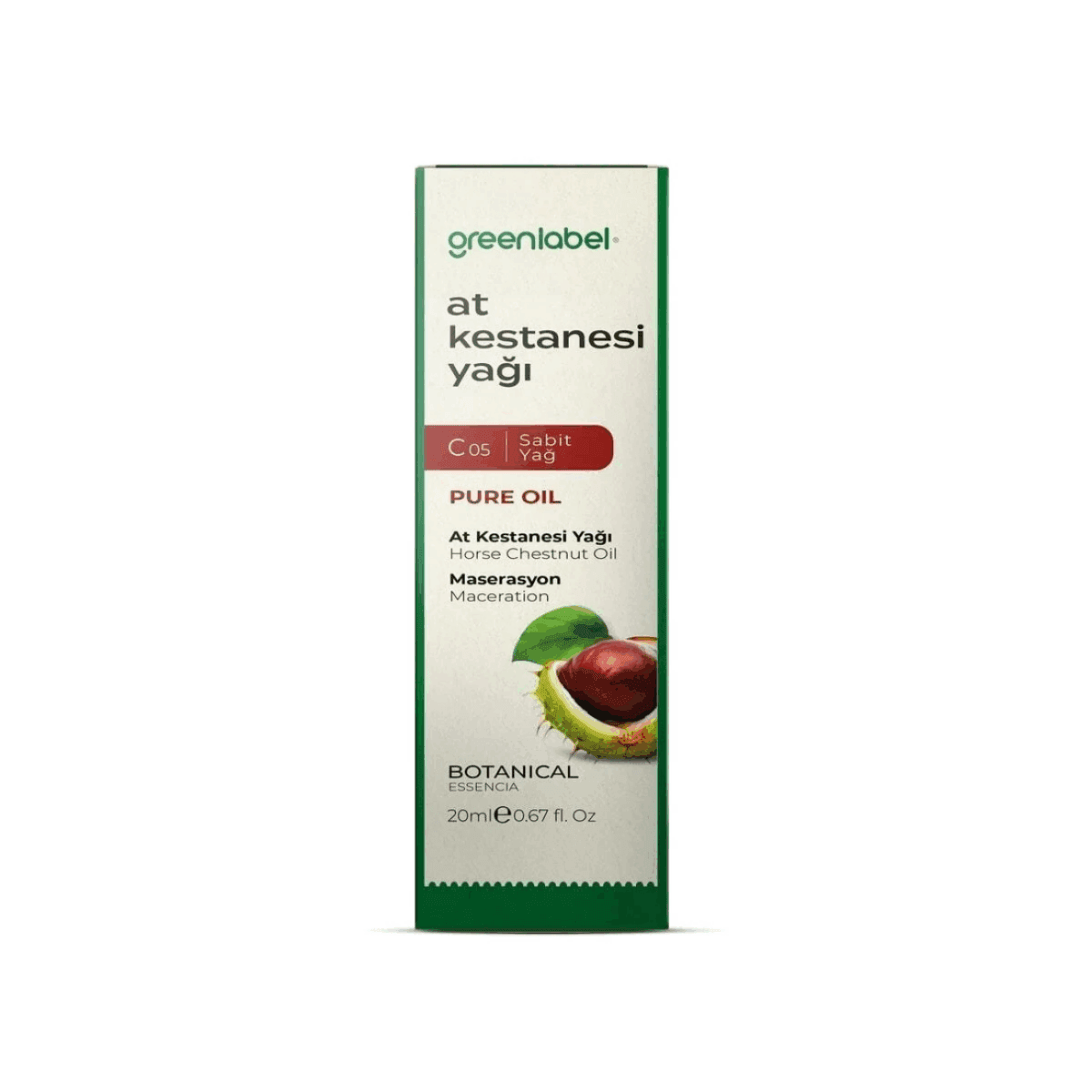 Greenlabel At Kestanesi Yağı 20 mL x 6 Adet