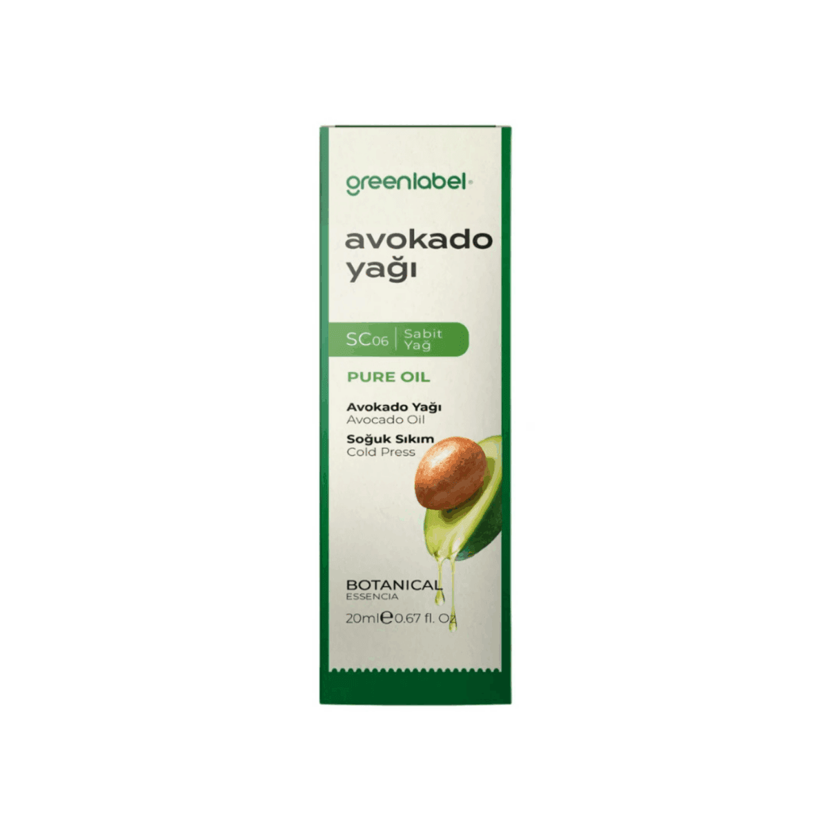 Greenlabel Avokado Yağı 20 mL x 6 Adet
