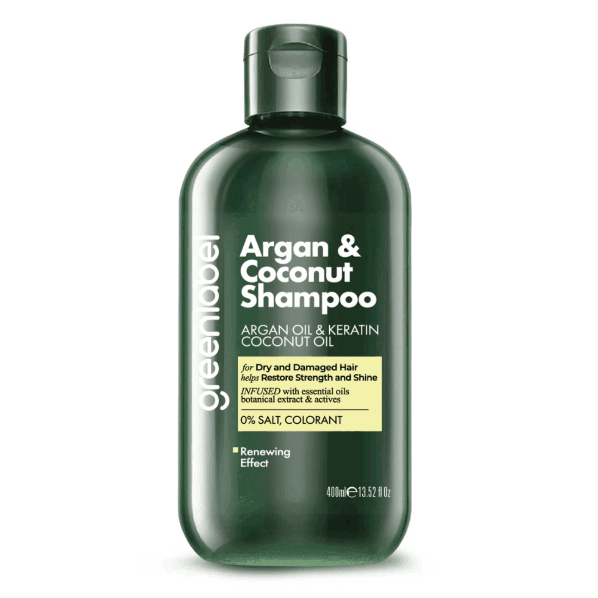 Greenlabel Argan ve Hindistan Cevizi Özlü Dökülme Karşıtı Besleyici ve Onarıcı Keratin Şampuanı 400 mL x 12 Adet