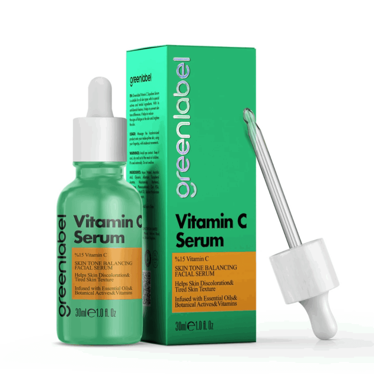 Greenlabel Aydınlatıcı ve Canlandırıcı C Vitamini Cilt Serumu 30 mL x 12 Adet