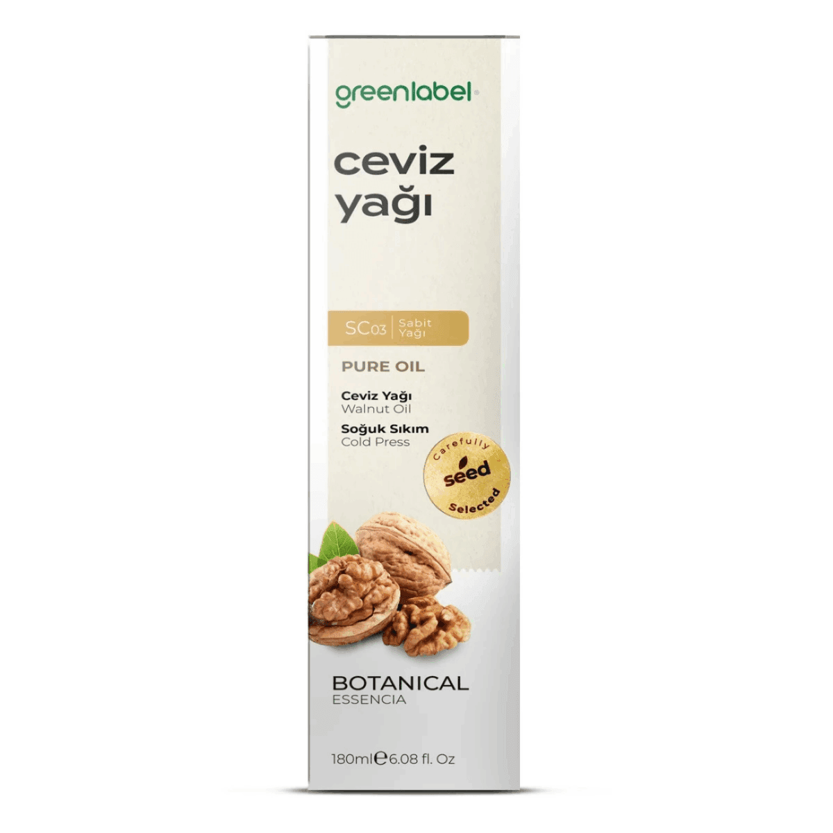 Greenlabel Ceviz Yağı 180 mL x 12 Adet