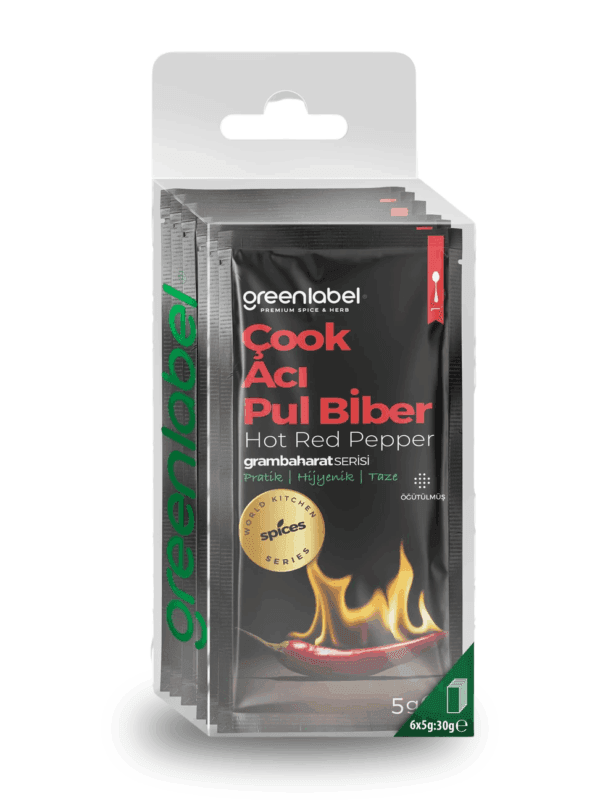 Greenlabel Gram Baharat Çok Acı Biber 5 g 6'lı Paket x 12 Adet