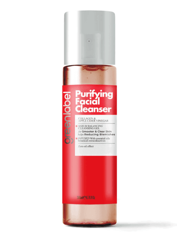Greenlabel Purifying Facial Cleanser - Elma Sirkesi & Kolajen Özlü Arındırıcı Yüz Temizleme Jeli 200 mL x 12 Adet