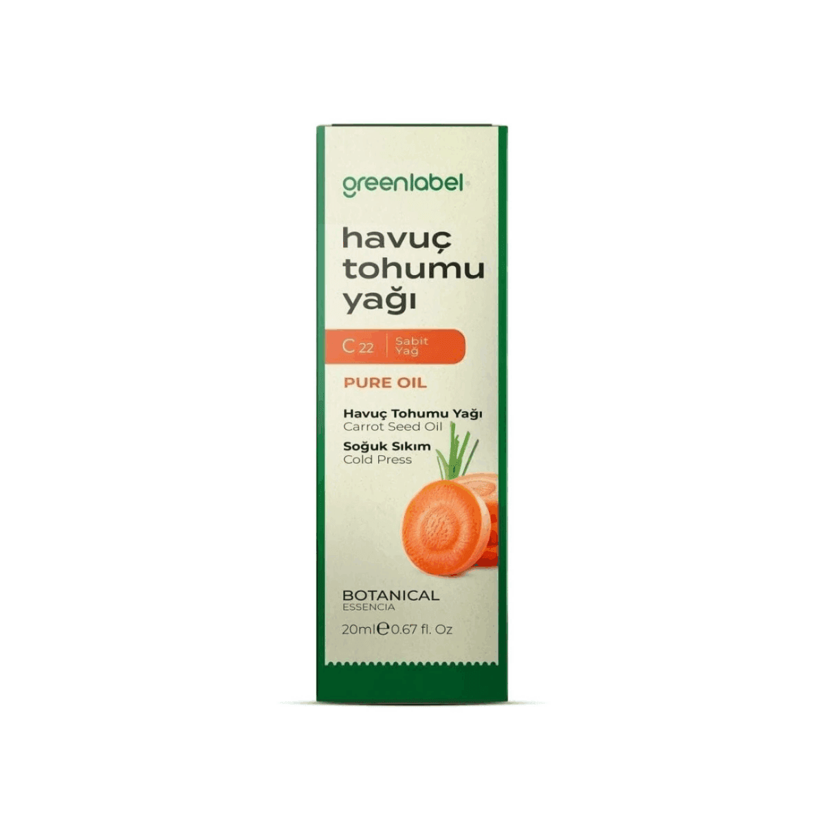 Greenlabel Havuç Tohumu Yağı 20 mL x 6 Adet