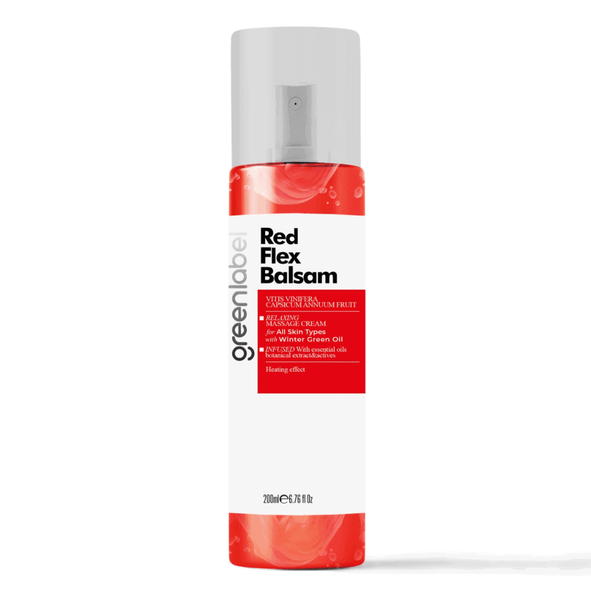 Greenlabel Red Flex Balsam Pferdebalsam Isıtıcı Vücut Jeli 200 mL x 12 Adet