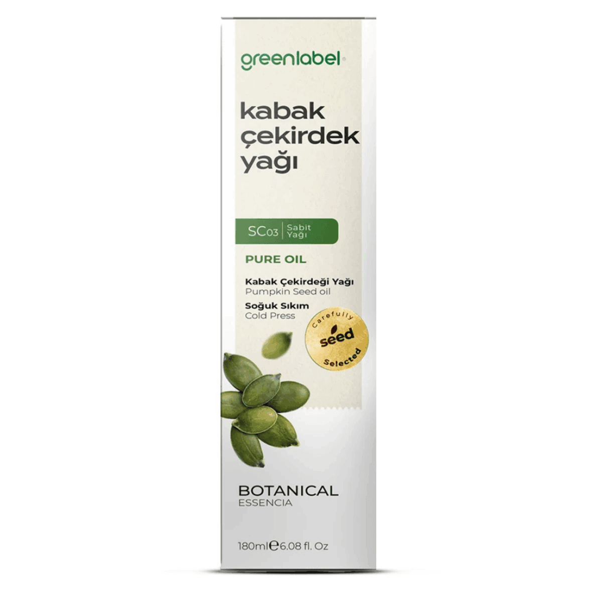 Greenlabel Kabak Çekirdeği Yağı 180 mL x 12 Adet