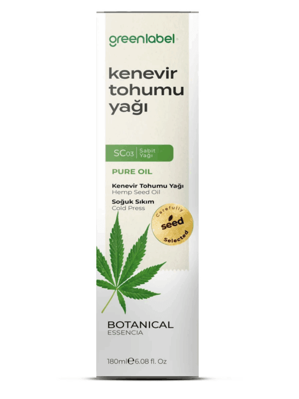 Greenlabel Kenevir Tohumu Yağı 180 mL x 12 Adet