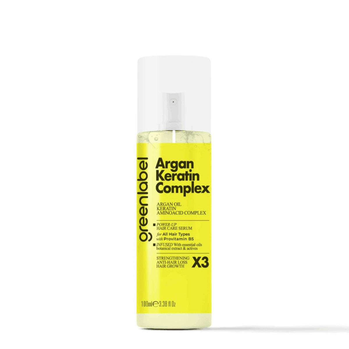 Greenlabel Argan Keratin Durulanmayan Saç Bakım Serumu 100 mL x 12 Adet