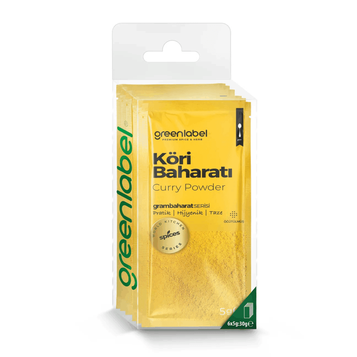 Greenlabel Gram Baharat Köri Baharat Karışımı 5 g 6'lı Paket x 12 Adet