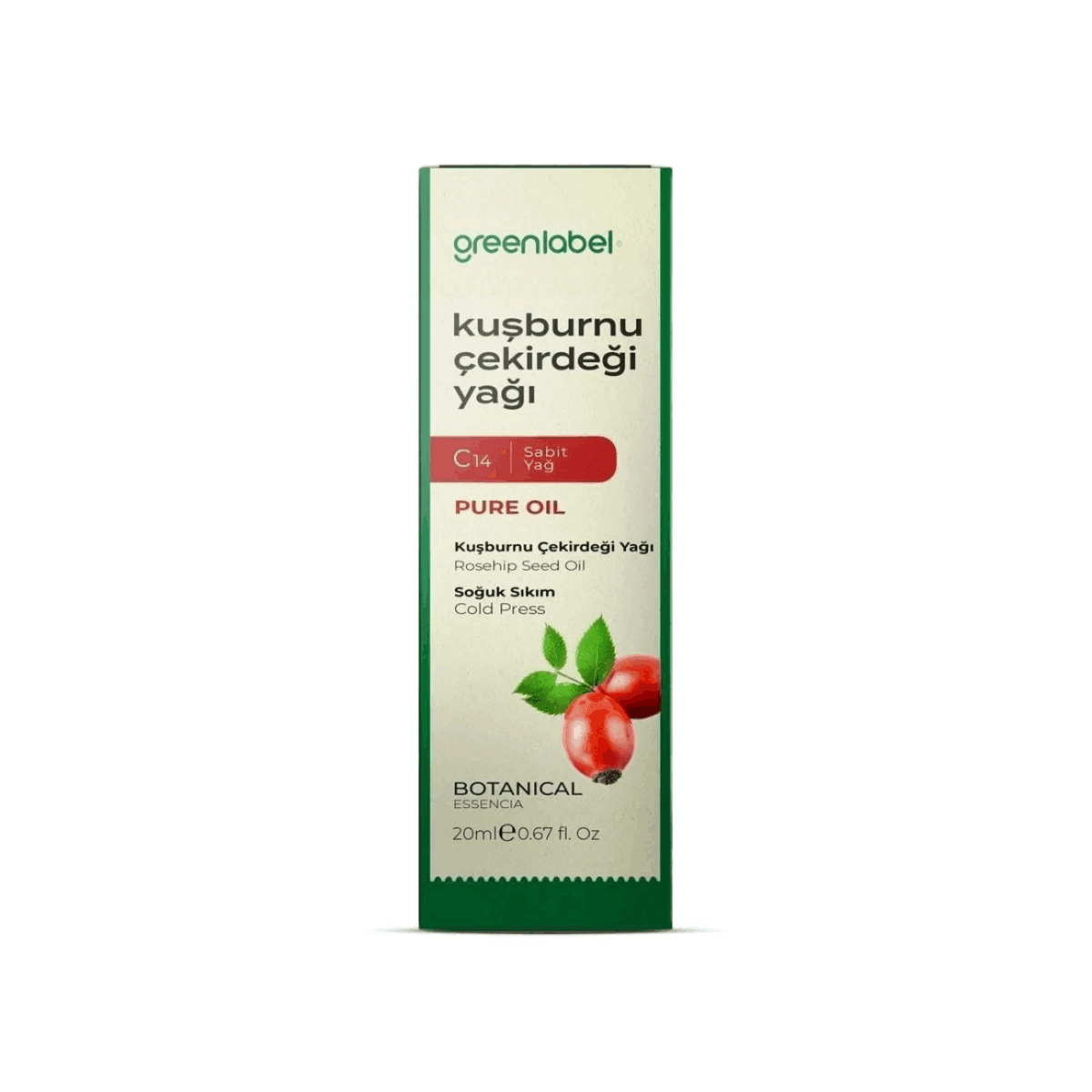 Greenlabel Kuşburnu Çekirdeği Yağı 20 mL x 6 Adet
