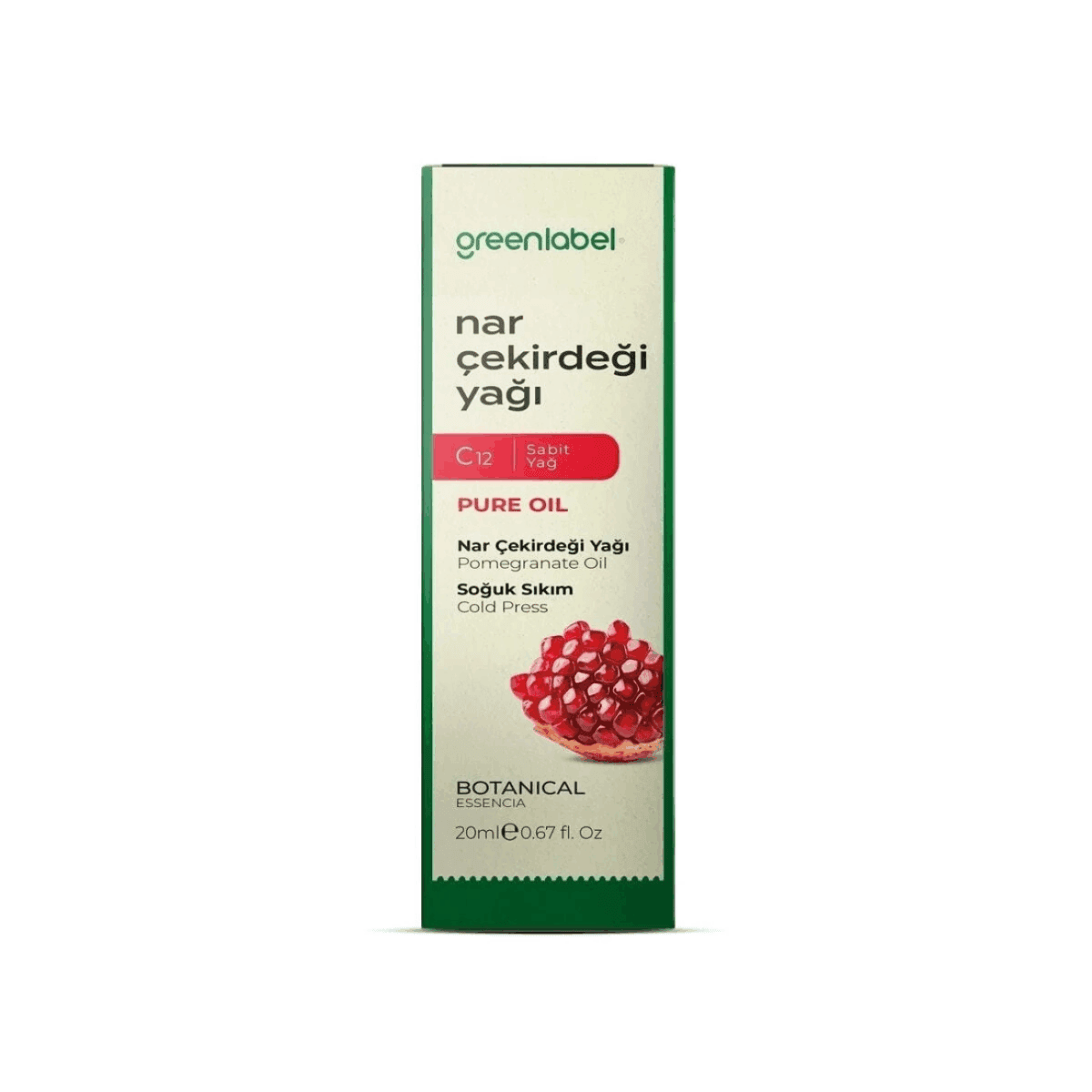 Greenlabel Nar Çekirdeği Yağı 20 mL x 6 Adet