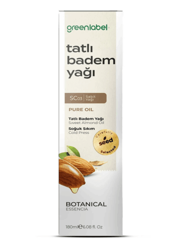 Greenlabel Tatlı Badem Yağı 180 mL x 12 Adet