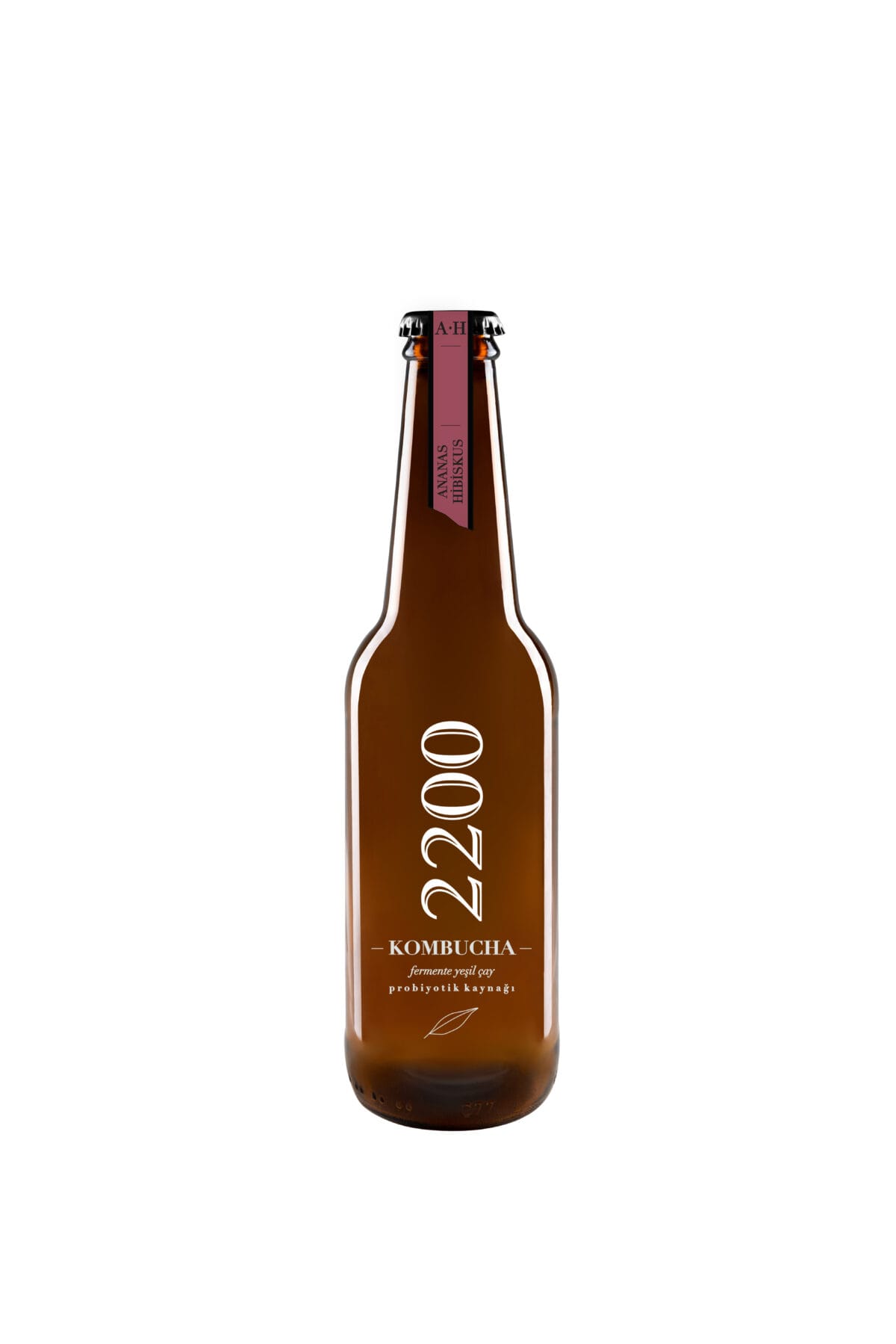 Kombucha 2200 Ananas Hibiskus Fermente Yeşil Çay 330 mL