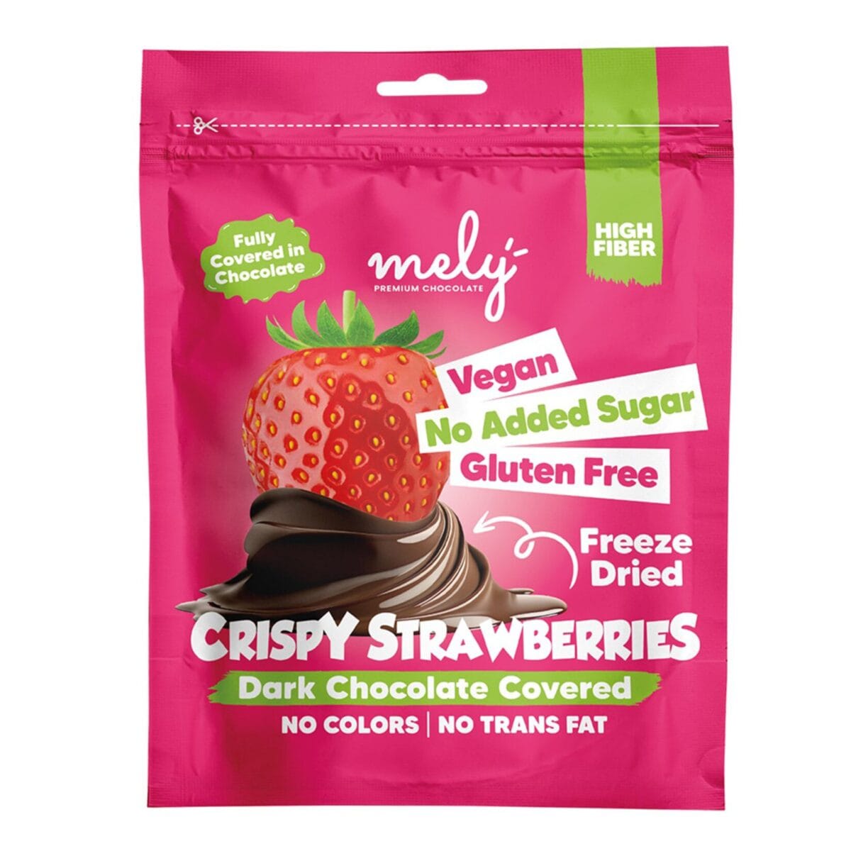 Mely Çikolatalı Çilek 50 g x 12 Adet