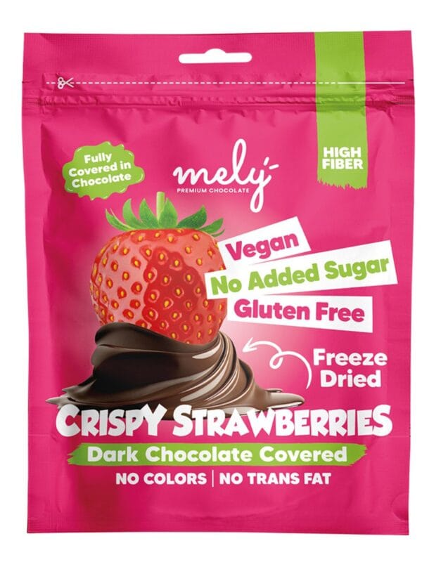 Mely Çikolatalı Çilek 50 g x 12 Adet