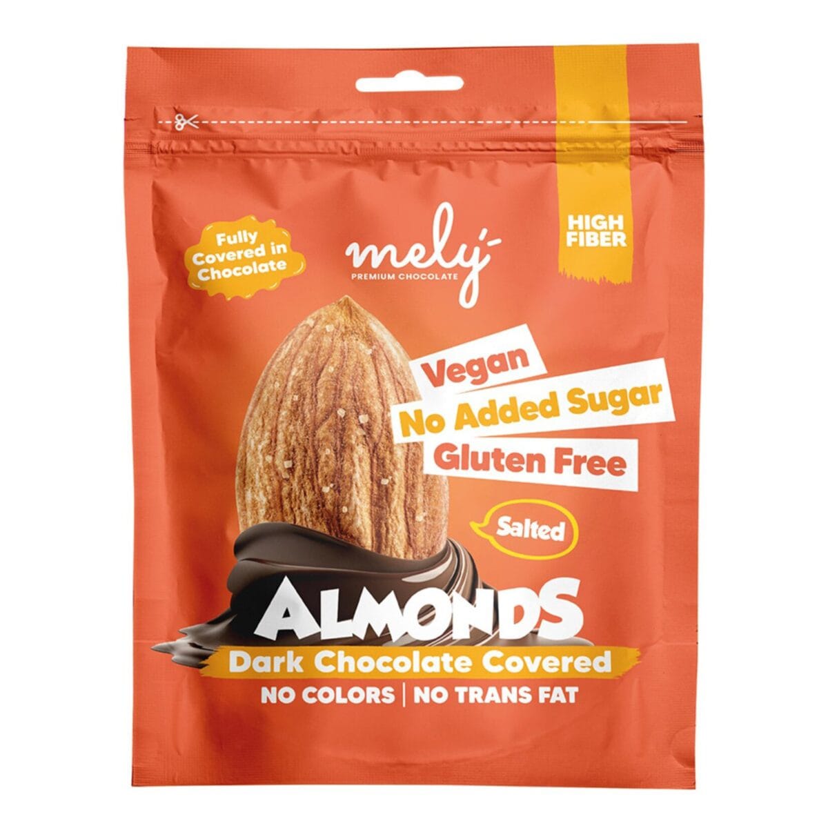 Mely Şeker İlavesiz Çikolata Badem 50 g x 12 Adet