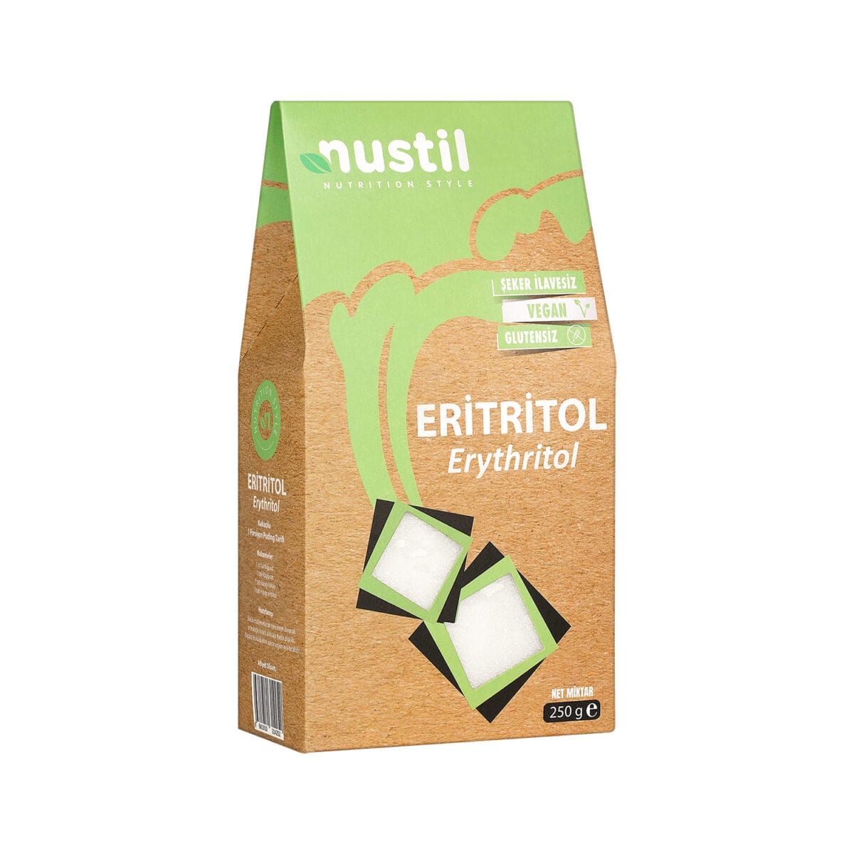 Nustil Glutensiz Eritritol Doğal Tatlandırıcı 250 g x 6 Adet