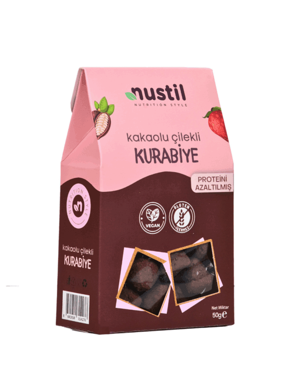 Nustil Glutensiz Kakaolu Çilekli Kurabiye 50g x8