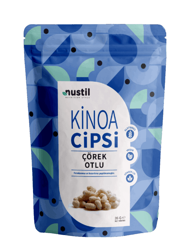 Nustil Glutensiz Kinoa Cipsi Çörekotlu 35 g x 12 Adet