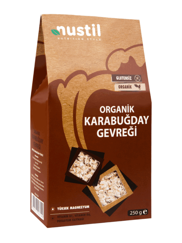 Nustil Organik ve Glutensiz Karabuğday Gevreği 250 g x 6 Adet