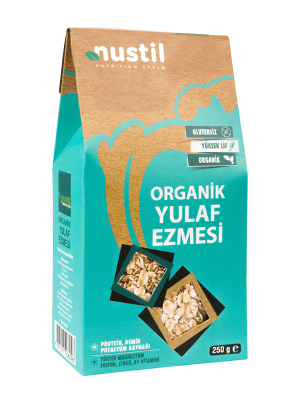Nustil Organik ve Glutensiz Yulaf Ezmesi 250 g x 6 Adet