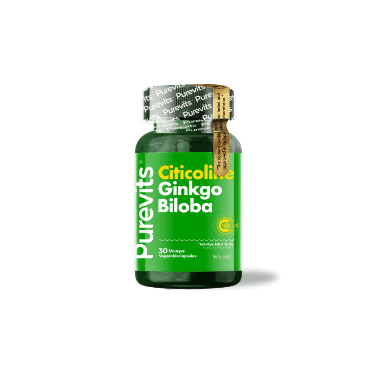 Purevits Ginkgo Citicoline Focus 30 Kapsül x6