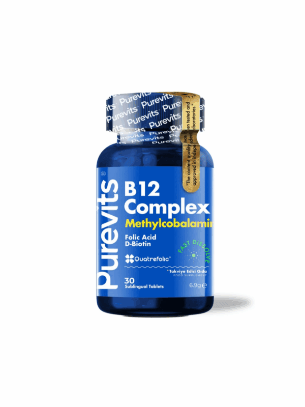 Purevits Vitamin B12 Complex 30 Tbl x 6 Adet
